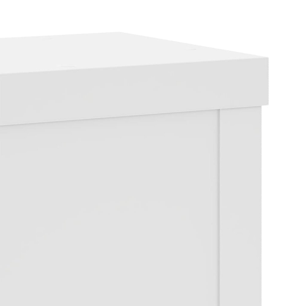 Plantenstandaards 2 st 10x10x18 cm bewerkt hout wit