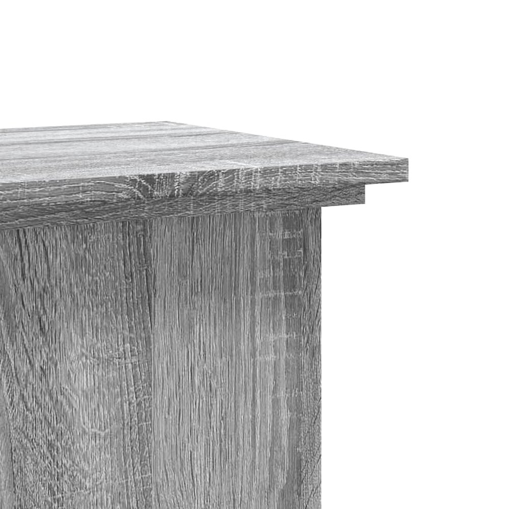 Plantenstandaard 33x33x80 cm bewerkt hout grijs sonoma eiken