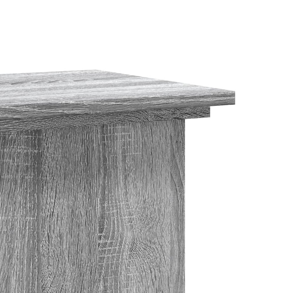 Plantenstandaard 33x33x100 cm bewerkt hout grijs sonoma eiken
