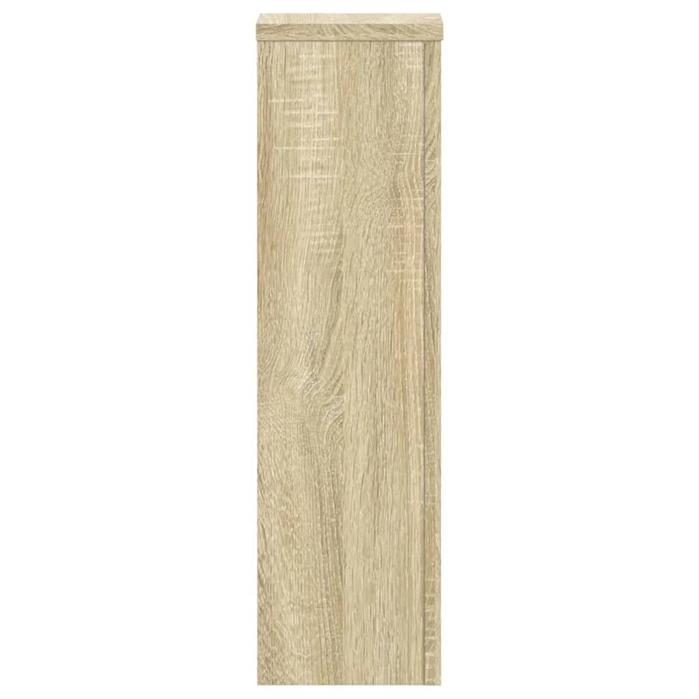Plantenstandaards 2 st 17x17x60 cm bewerkt hout sonoma eiken