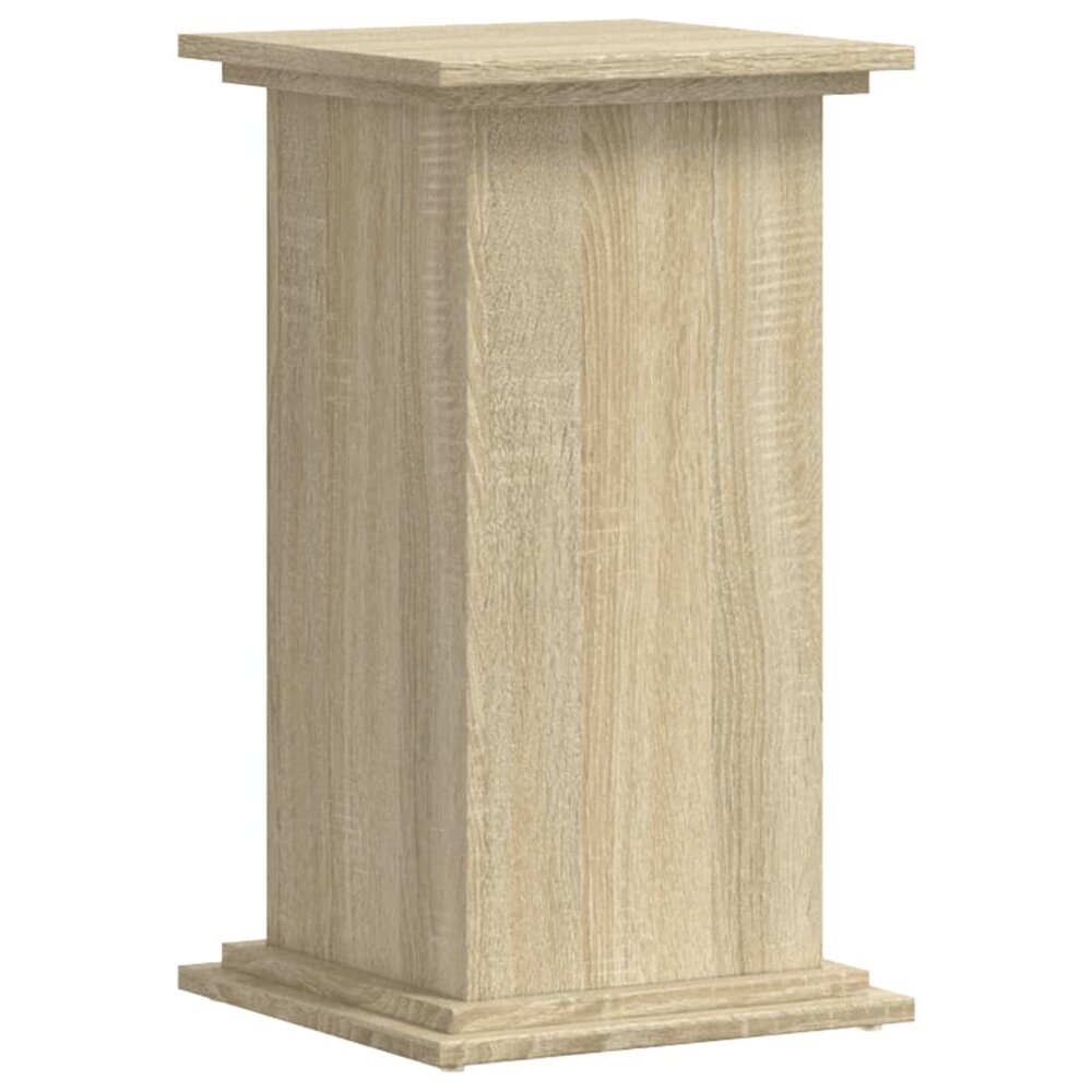 Plantenstandaard 33x33x60 cm bewerkt hout sonoma eikenkleurig
