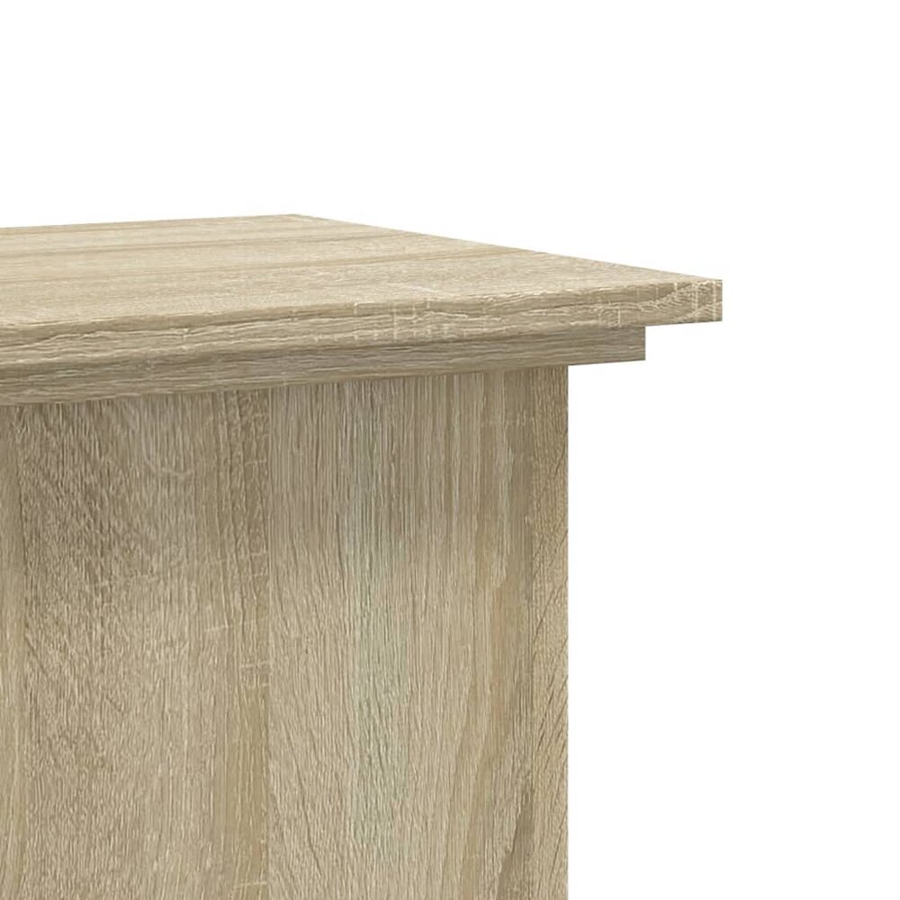 Plantenstandaard 33x33x60 cm bewerkt hout sonoma eikenkleurig
