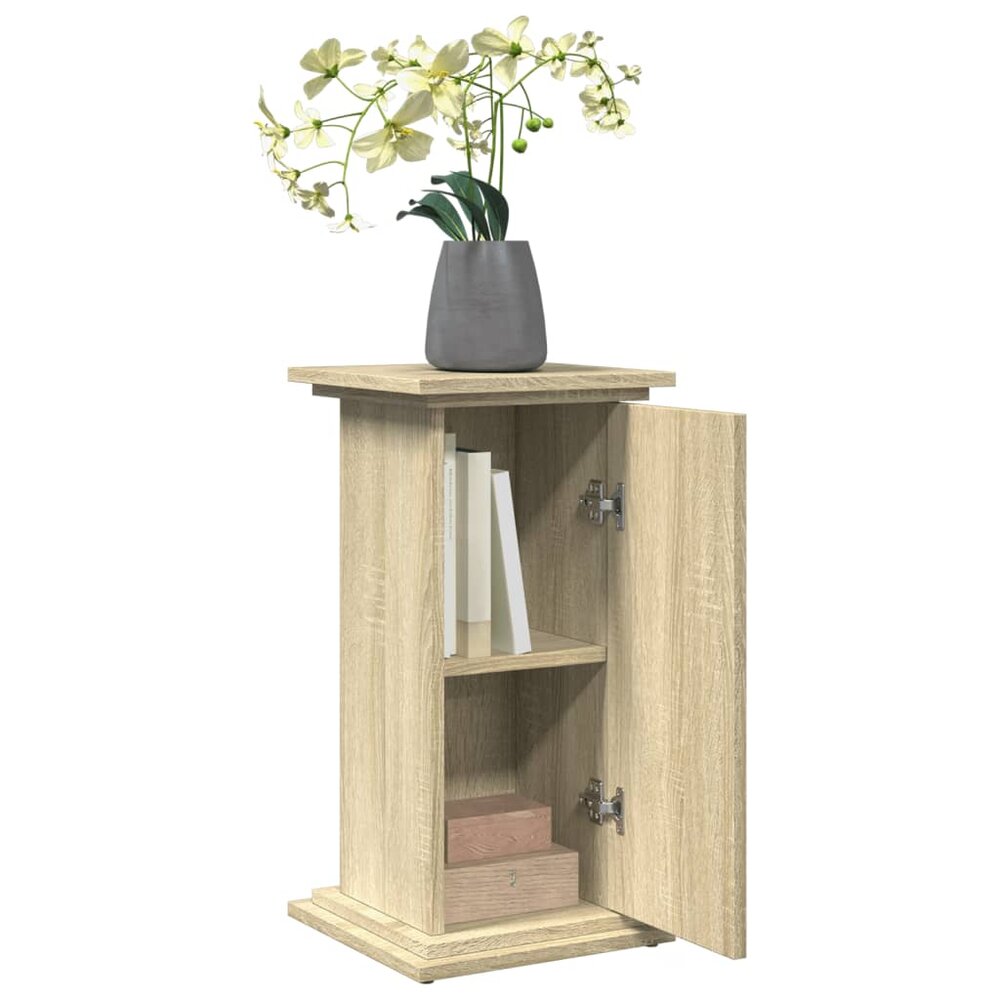 Sokkel met opbergruimte 31x30x60 cm bewerkt hout sonoma eiken