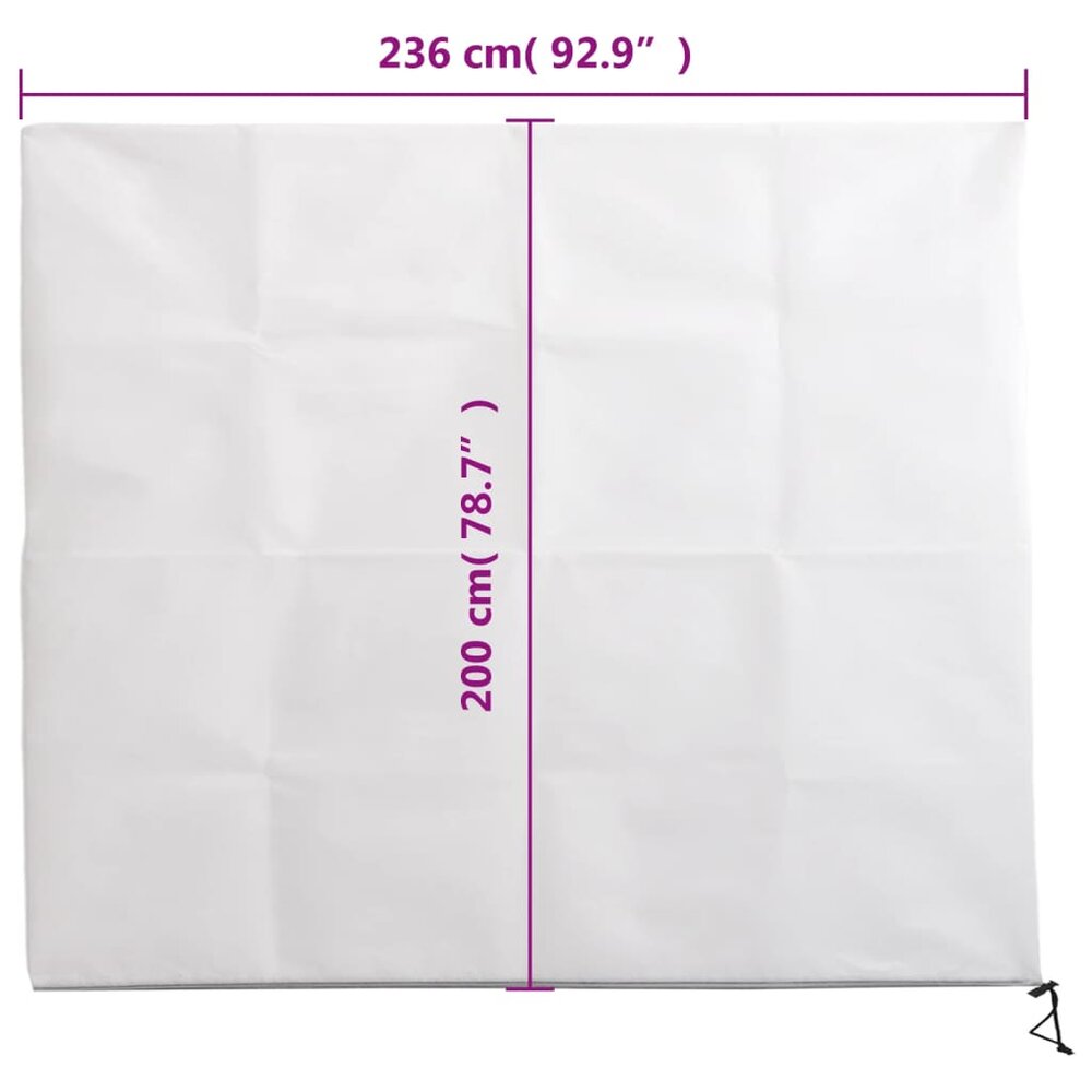 Plantenhoezen met ritssluiting 2 st 70 g/m&sup2; 2,36x2 m