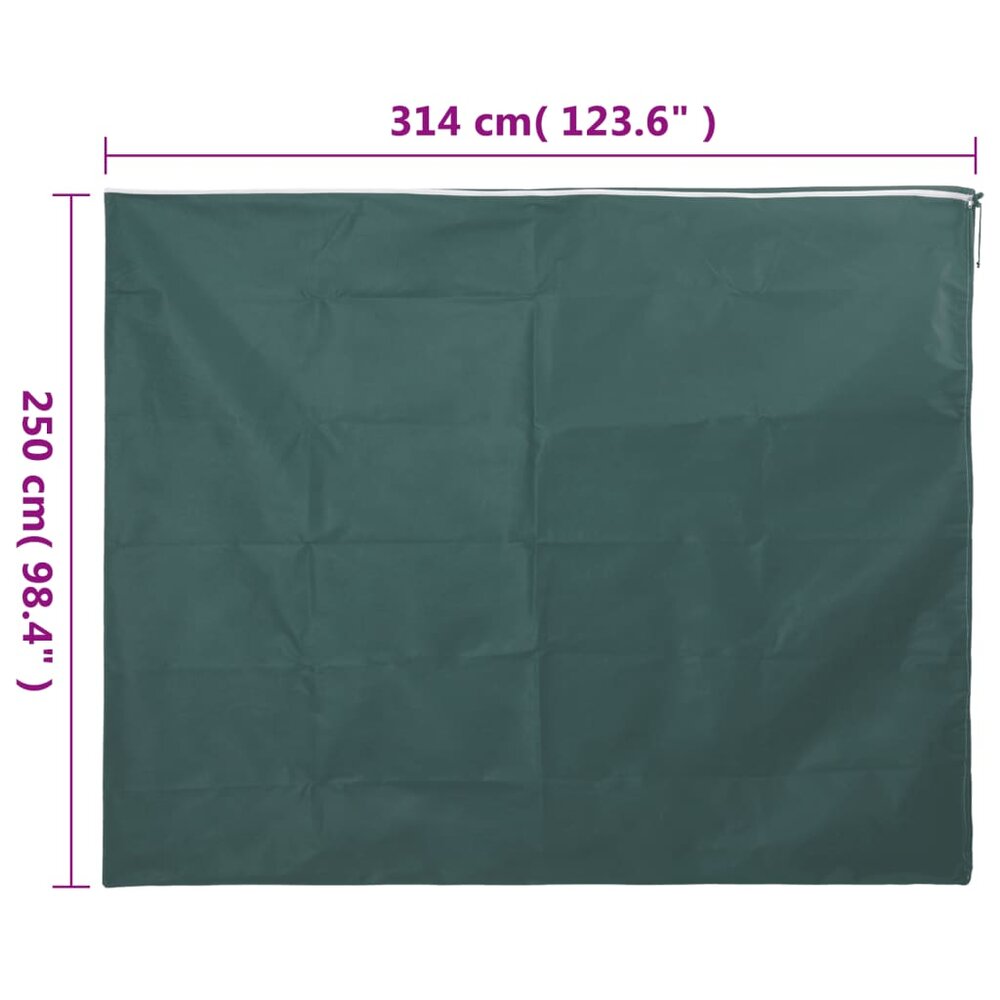 Plantenhoes met ritssluiting 70 g/m&sup2; 3,14x2,5 m
