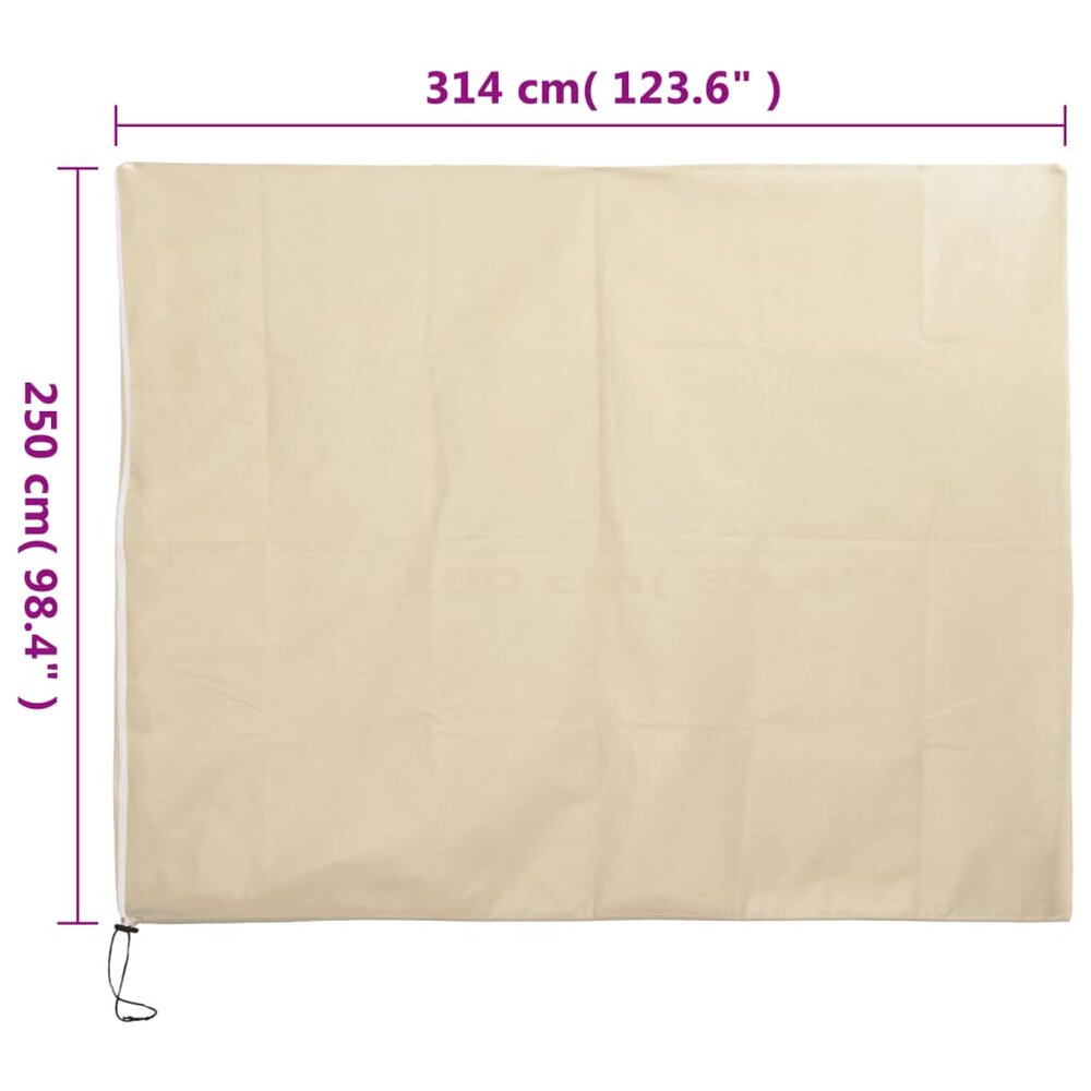 Plantenhoezen met ritssluiting 10 st 70 g/m&sup2; 3,14x2,5 m