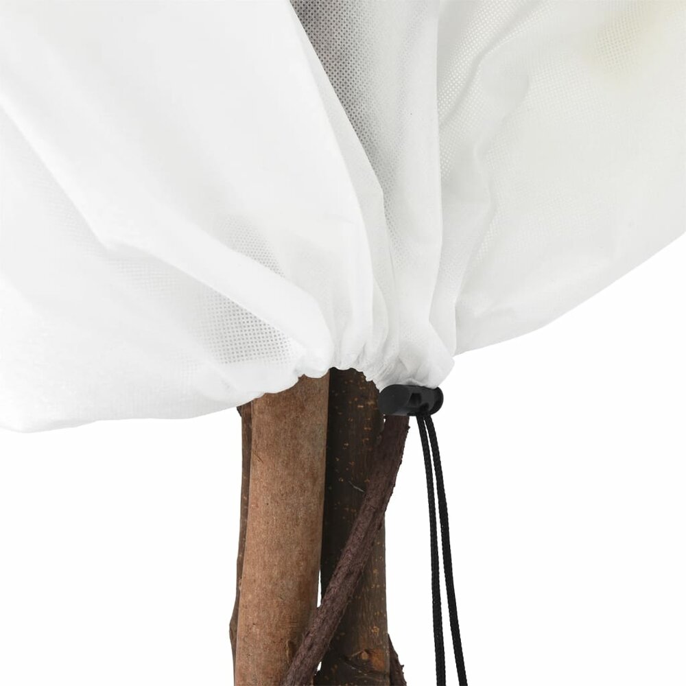Plantenhoezen met trekkoord 4 st 70 g/m&sup2; 0,8x1,2 m