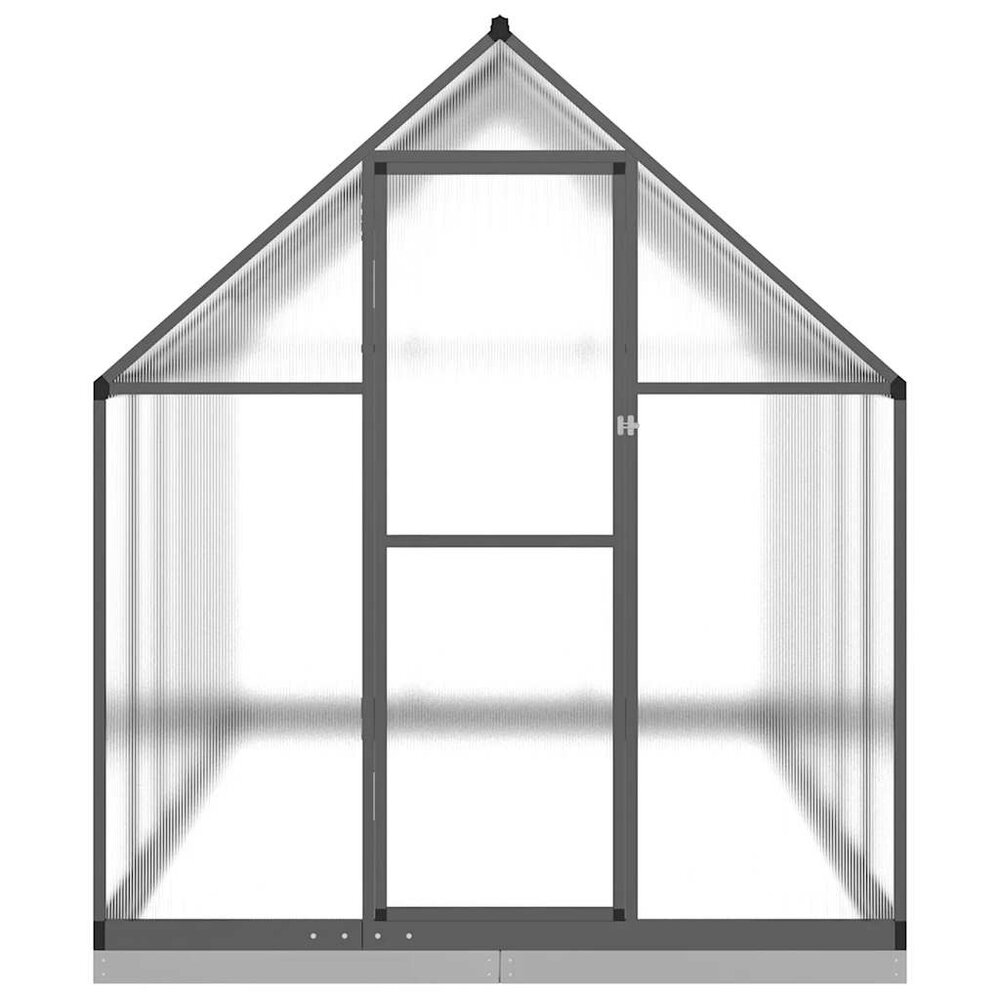 Tuinkas met basisframe 334x169x202 cm aluminium antracietkleur