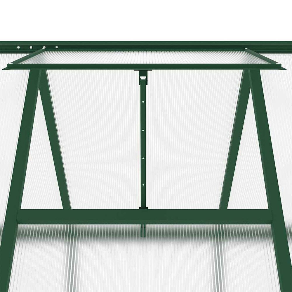 Tuinkas met basisframe 334x169x195 cm aluminium groen