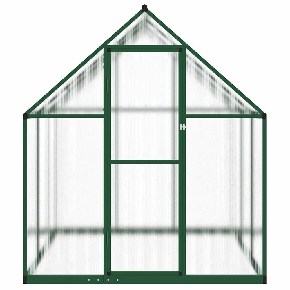 Tuinkas met basisframe 169x169x195 cm aluminium groen
