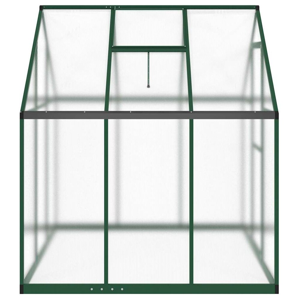 Tuinkas met basisframe 169x169x195 cm aluminium groen