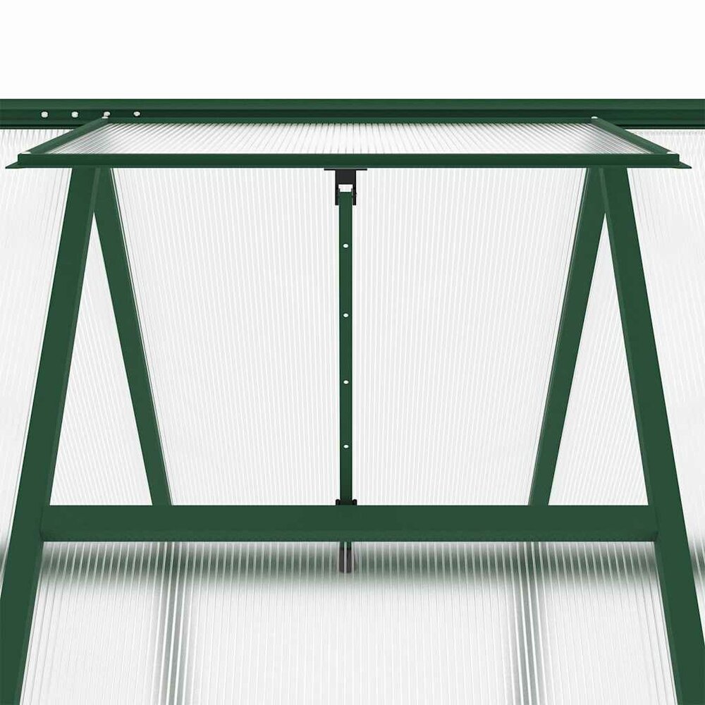 Tuinkas met basisframe 169x169x195 cm aluminium groen