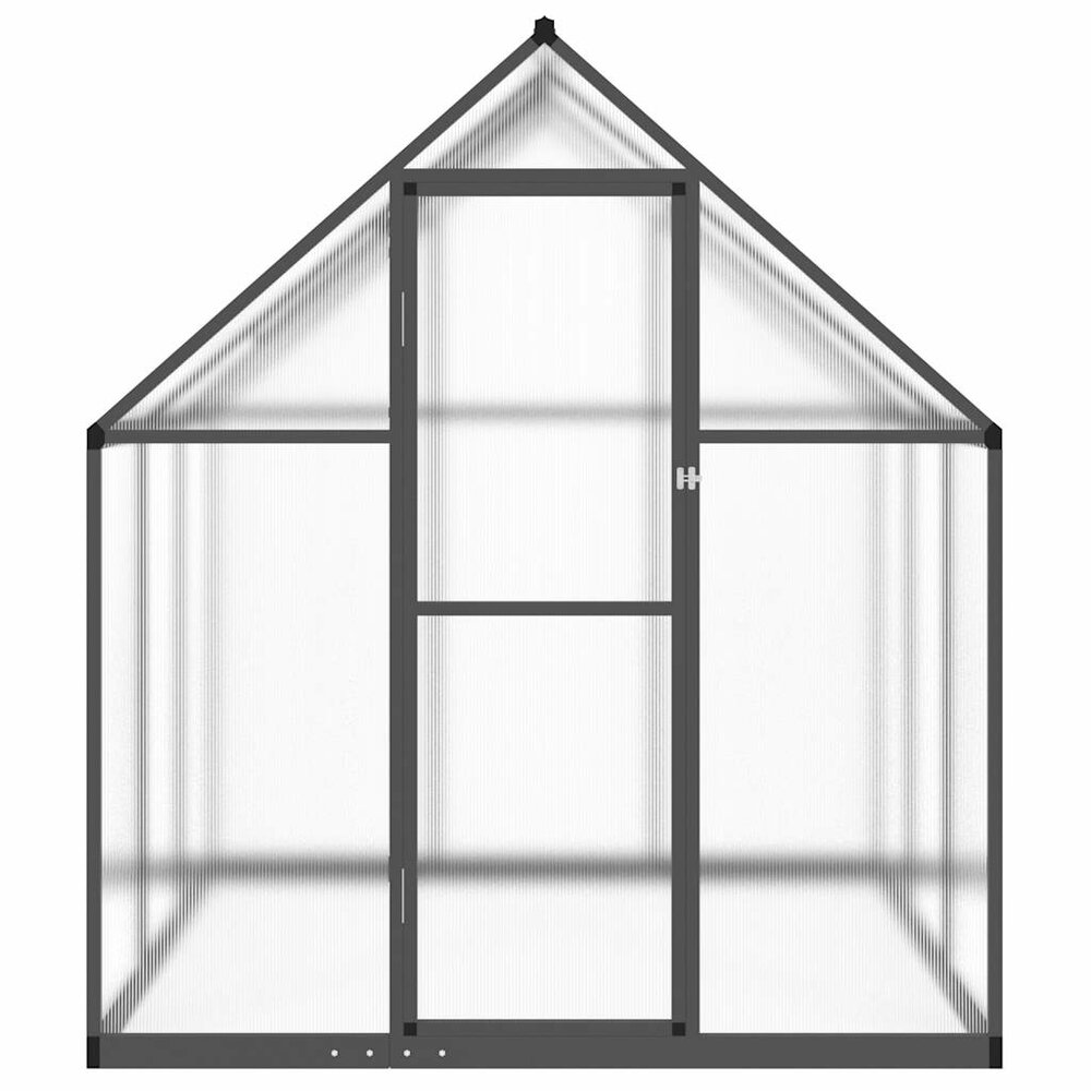 Tuinkas met basisframe 169x169x195 cm aluminium antracietkleur