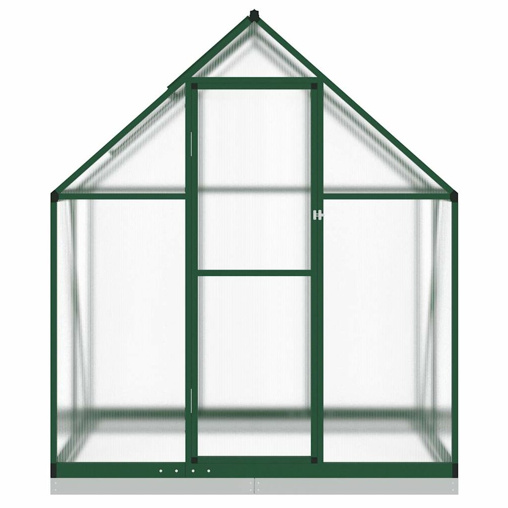 Tuinkas met basisframe 169x114x202 cm aluminium groen