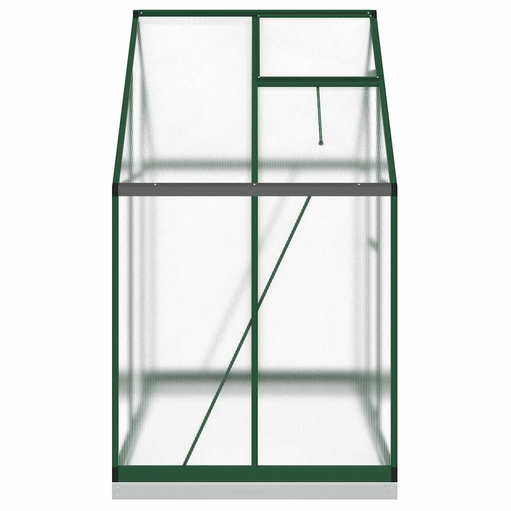 Tuinkas met basisframe 169x114x202 cm aluminium groen