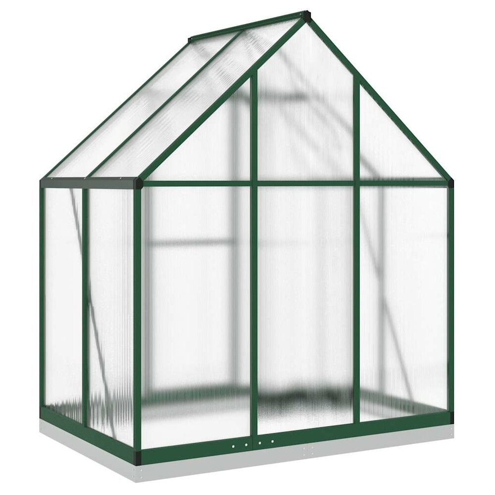 Tuinkas met basisframe 169x114x202 cm aluminium groen