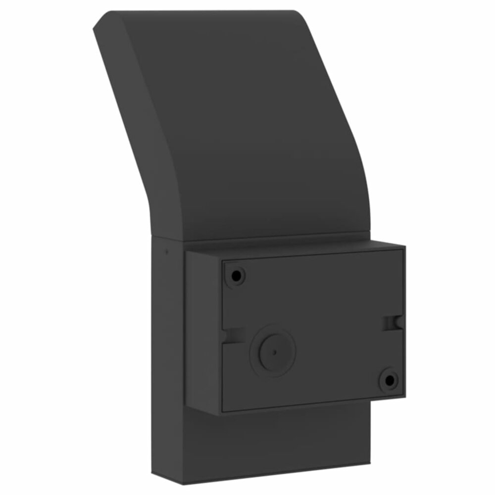 Buitenwandlampen 2 st LED gegoten aluminium zwart