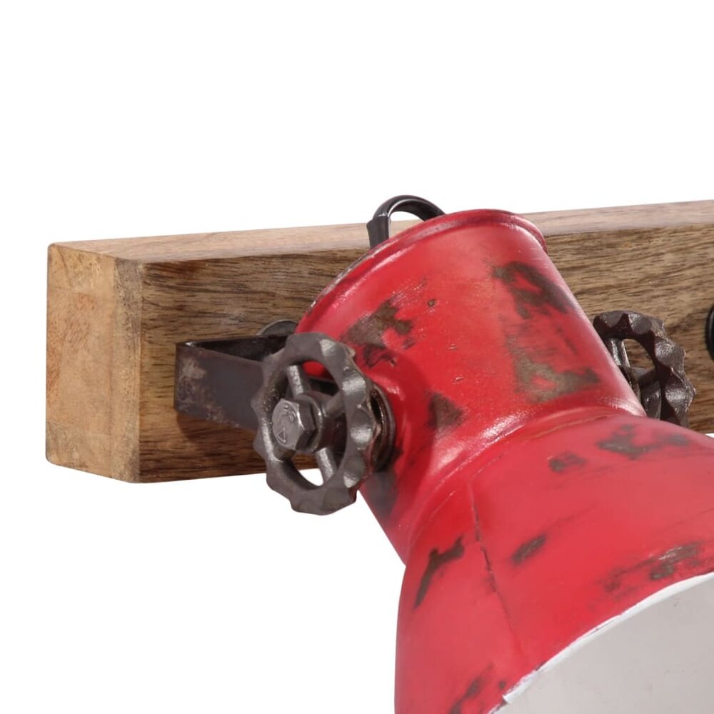 Wandlamp 25 W E27 65x25 cm verweerd rood