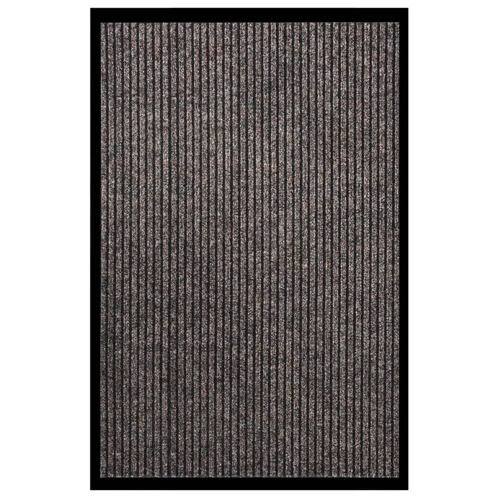 Deurmat 80x120 cm gestreept beige