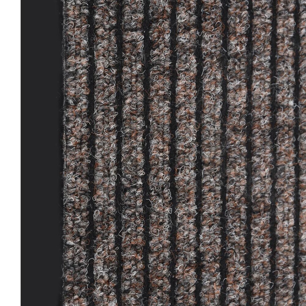 Deurmat 80x120 cm gestreept beige