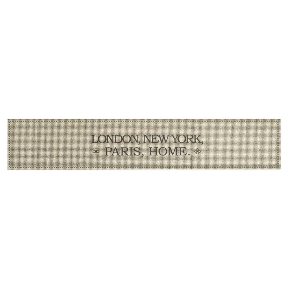 Keukenmat wasbaar Home-tekst 60x300 cm fluweel