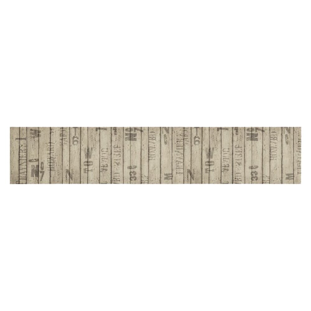 Keukenmat wasbaar hekprint 60x300 cm fluweel