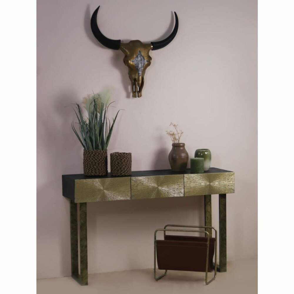 Buffelhoofd decoratief L 80x10x80 cm