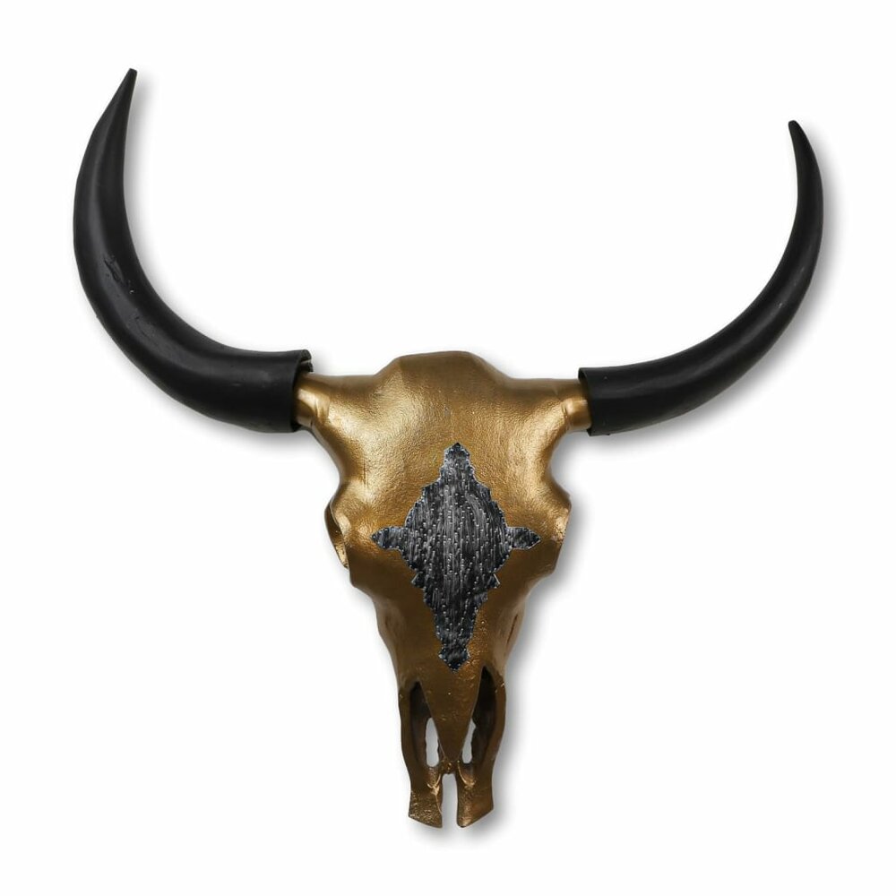 Buffelhoofd decoratief L 80x10x80 cm