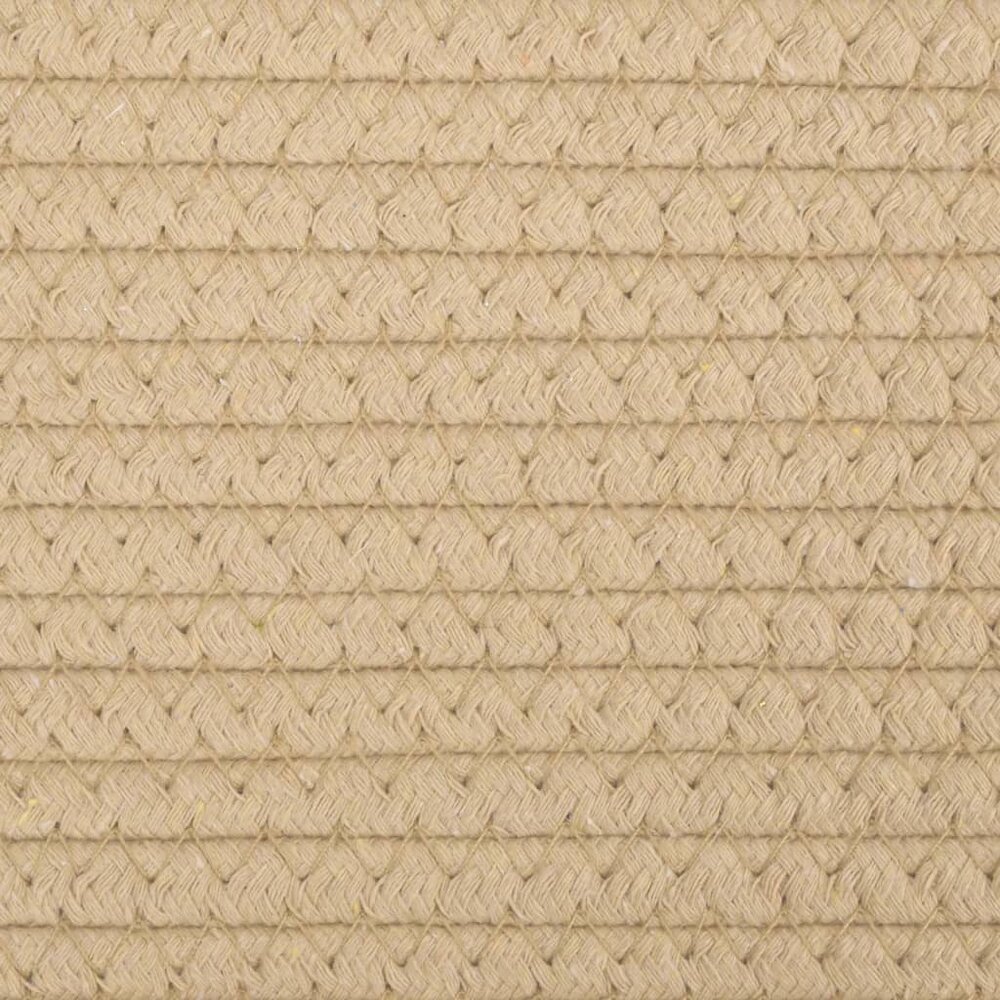 Opbergmanden 2 st &Oslash; 24x18 cm katoen beige en wit