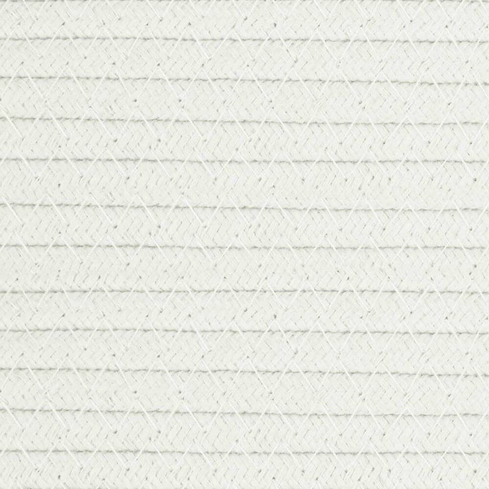 Opbergmanden 2 st &Oslash; 24x18 cm katoen beige en wit