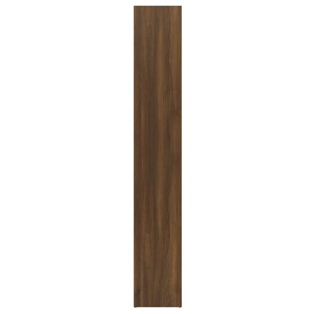 Boekenkast 40x30x189 cm bewerkt hout bruin eikenkleur