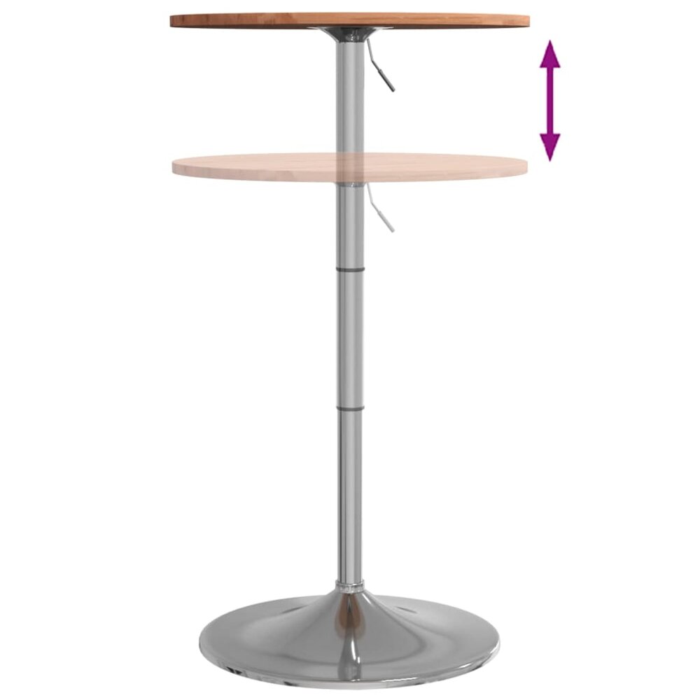 Bartafel &Oslash; 50x89,5 cm massief beukenhout