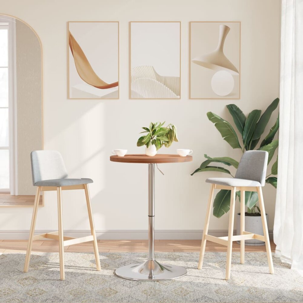 Bartafel &Oslash; 50x90,5 cm massief beukenhout