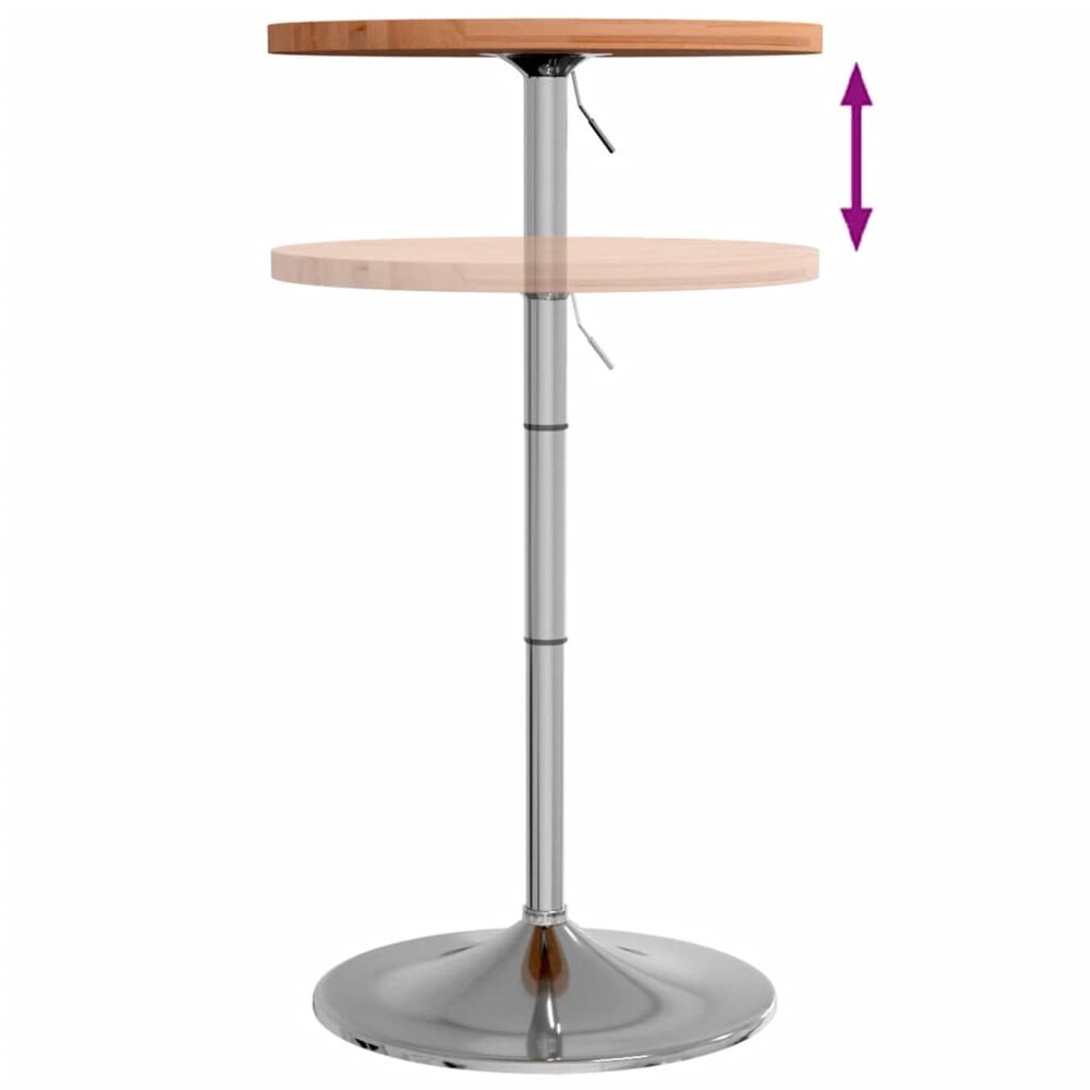 Bartafel &Oslash; 50x90,5 cm massief beukenhout