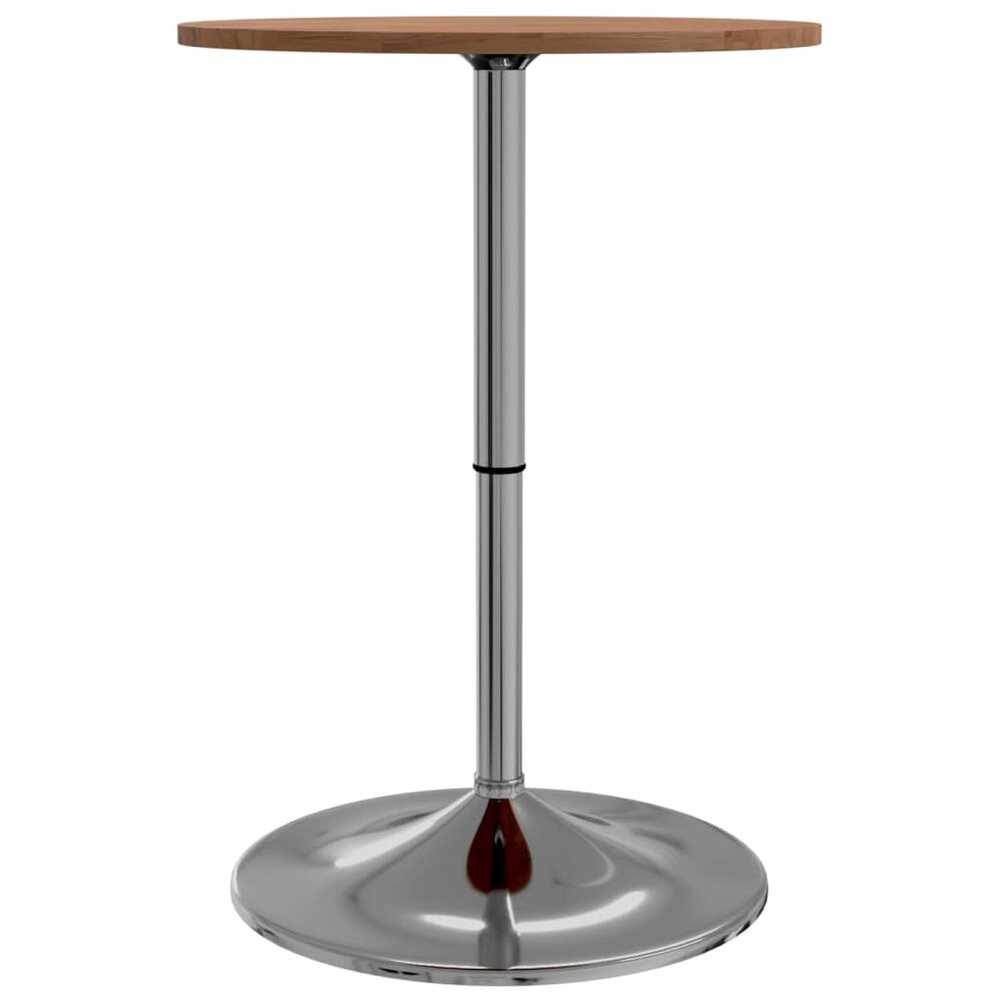 Bartafel &Oslash; 50x89,5 cm massief eikenhout lichtbruin