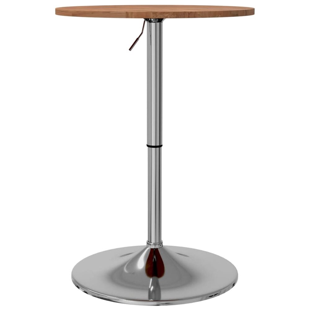 Bartafel &Oslash; 50x89,5 cm massief eikenhout lichtbruin