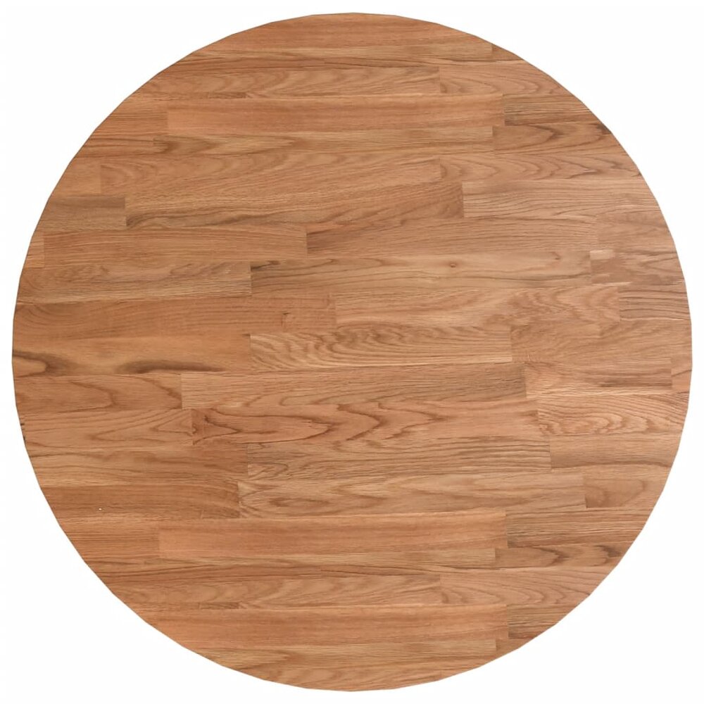 Bartafel &Oslash; 50x89,5 cm massief eikenhout lichtbruin