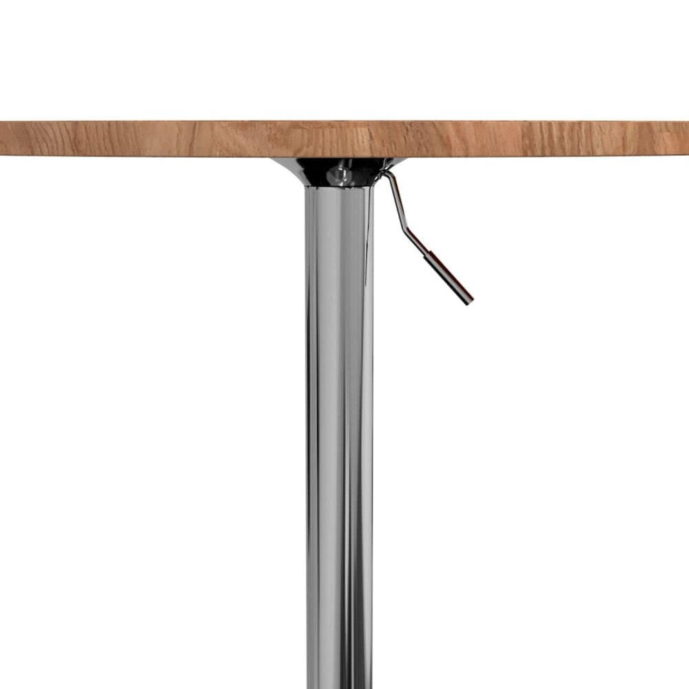 Bartafel &Oslash; 50x89,5 cm massief eikenhout lichtbruin