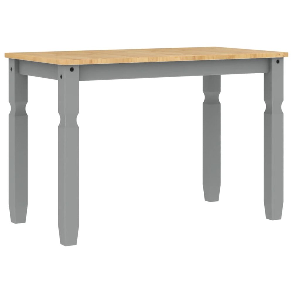 Eettafel Corona 112x60x75 cm massief grenenhout grijs