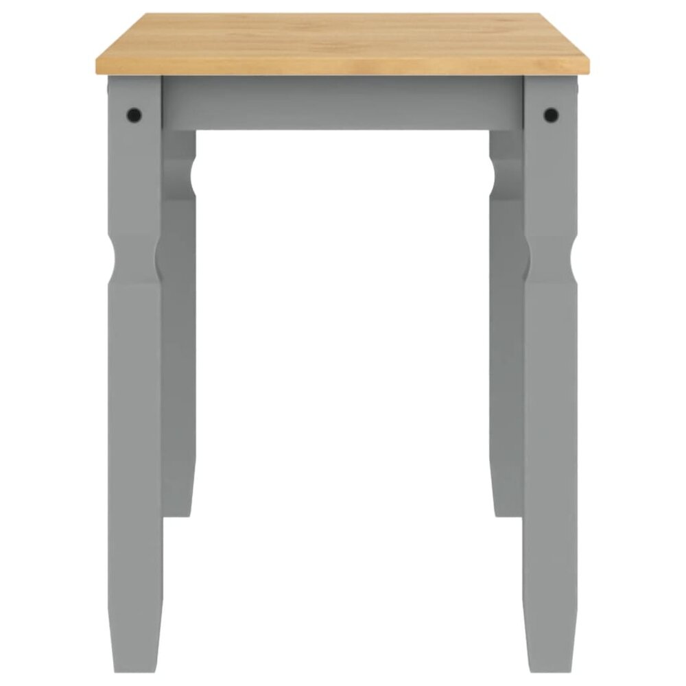 Eettafel Corona 112x60x75 cm massief grenenhout grijs