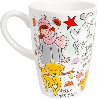 Blond Amsterdam Mok Dog Lover Xl 0,5 LTR 9X9X13,5 CM