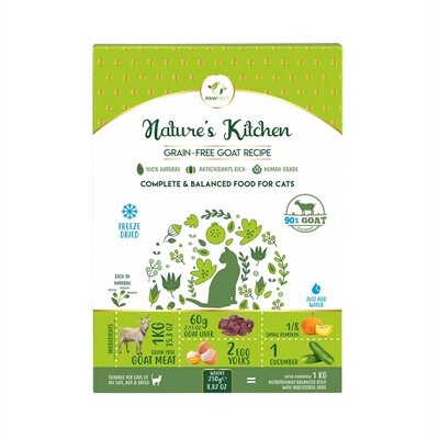 Pawfect Freeze Dried Foods Cat Goat Recipe 250 GR
