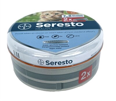 Bayer Seresto Teken- En Vlooienband Kat 38 CM 2 ST