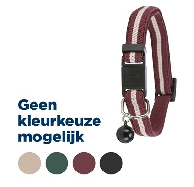 Trixie Halsband Kat Strepen Elastisch Assorti 4 ST