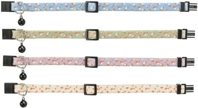 Trixie Halsband Kat Paddenstoel Elastich Assorti 4 ST
