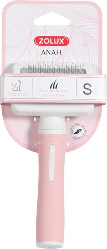 Zolux Anah Slickerborstel Roze / Wit S 7,5X3,5X16,5 CM