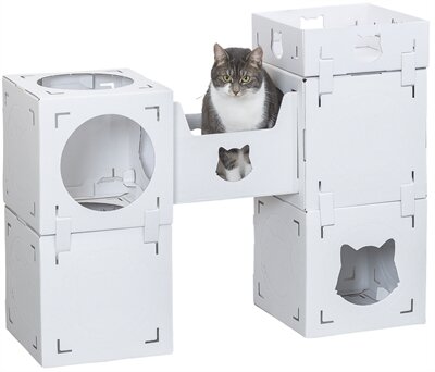 Trixie Kattenmeubel Casa Cara Karton Wit 93X30,5X72 CM