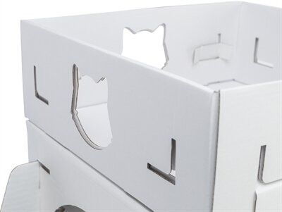 Trixie Kattenmeubel Casa Cara Karton Wit 93X30,5X72 CM