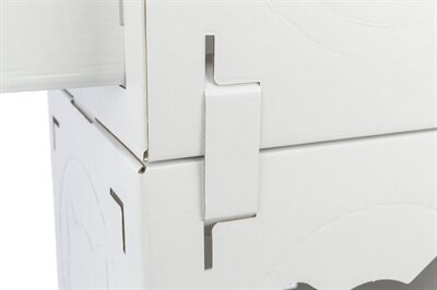 Trixie Kattenmeubel Casa Cara Karton Wit 93X30,5X72 CM