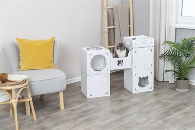 Trixie Kattenmeubel Casa Cara Karton Wit 93X30,5X72 CM